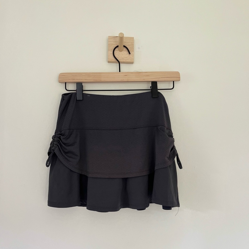 Mini Grey Lucky In Love tennis skirt
